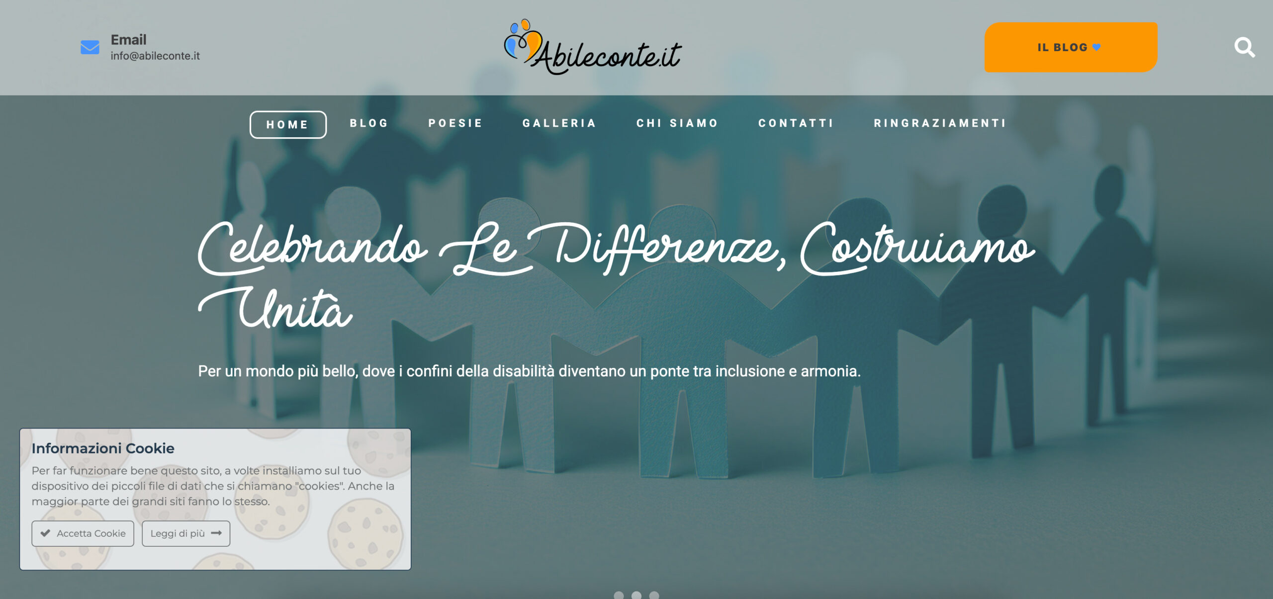 Progetto Abileconte.it realizzato da Biagio Roggia