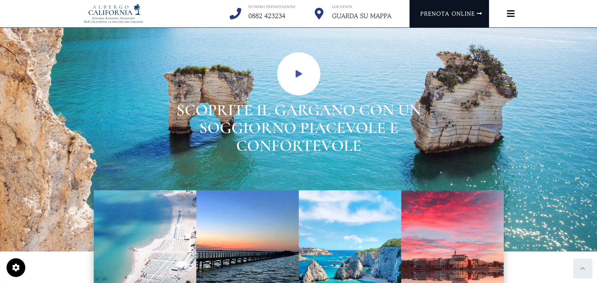 Progetto albergocalifornia.it realizzato da Biagio Roggia