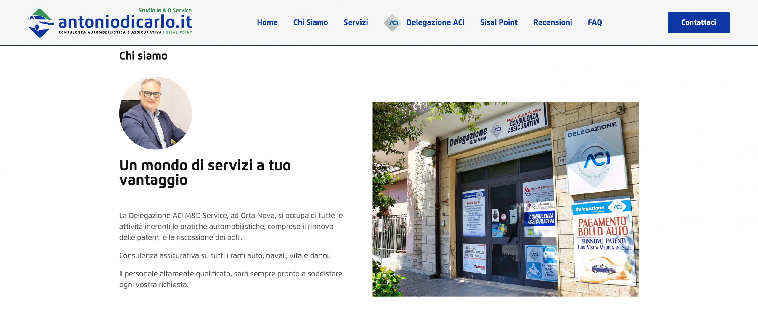 Progetto Antoniodicarlo.it realizzato da Biagio Roggia