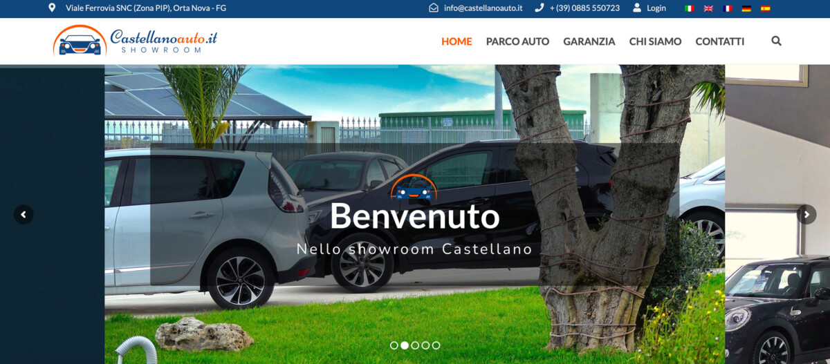 Progetto Castellanoauto.it realizzato da Biagio Roggia