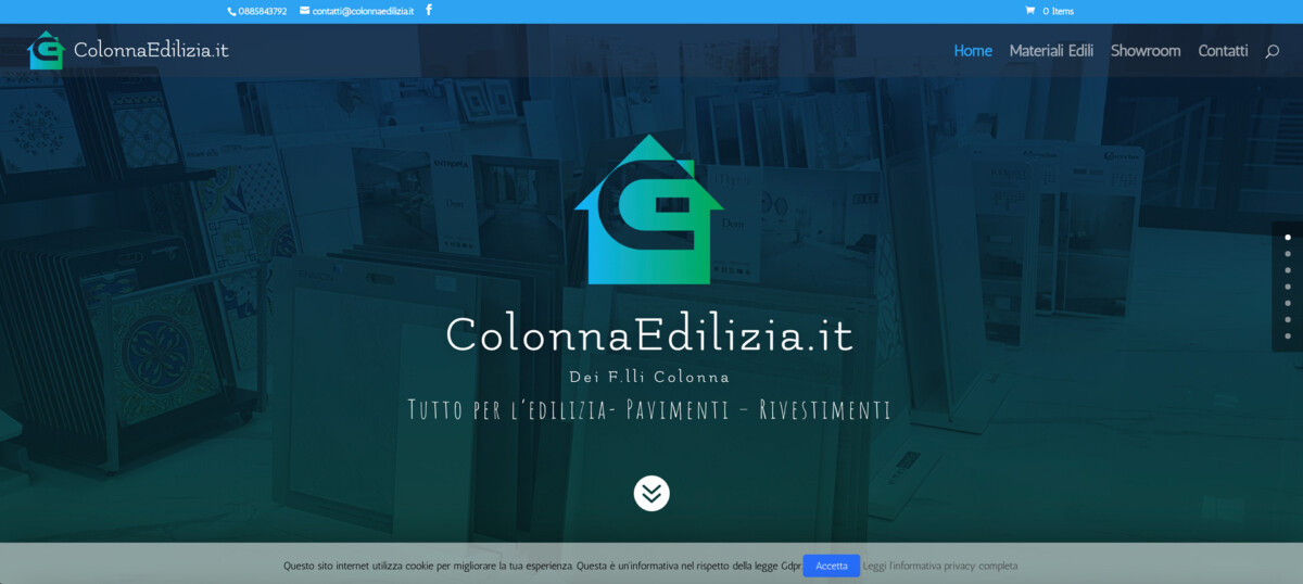 Progetto colonnaedilizia.it realizzato da Biagio Roggia