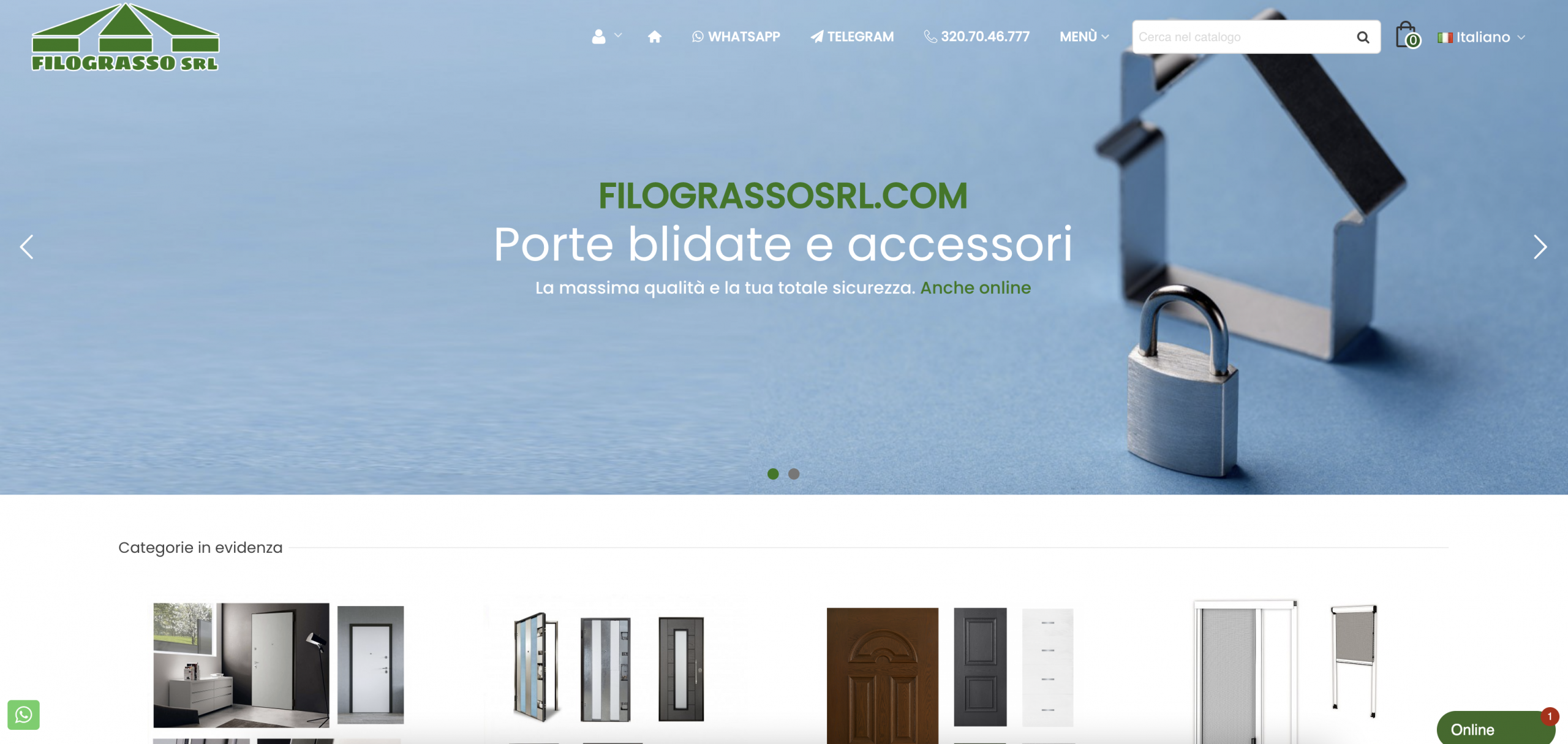 Progetto Filograssosrl.com realizzato da Biagio Roggia