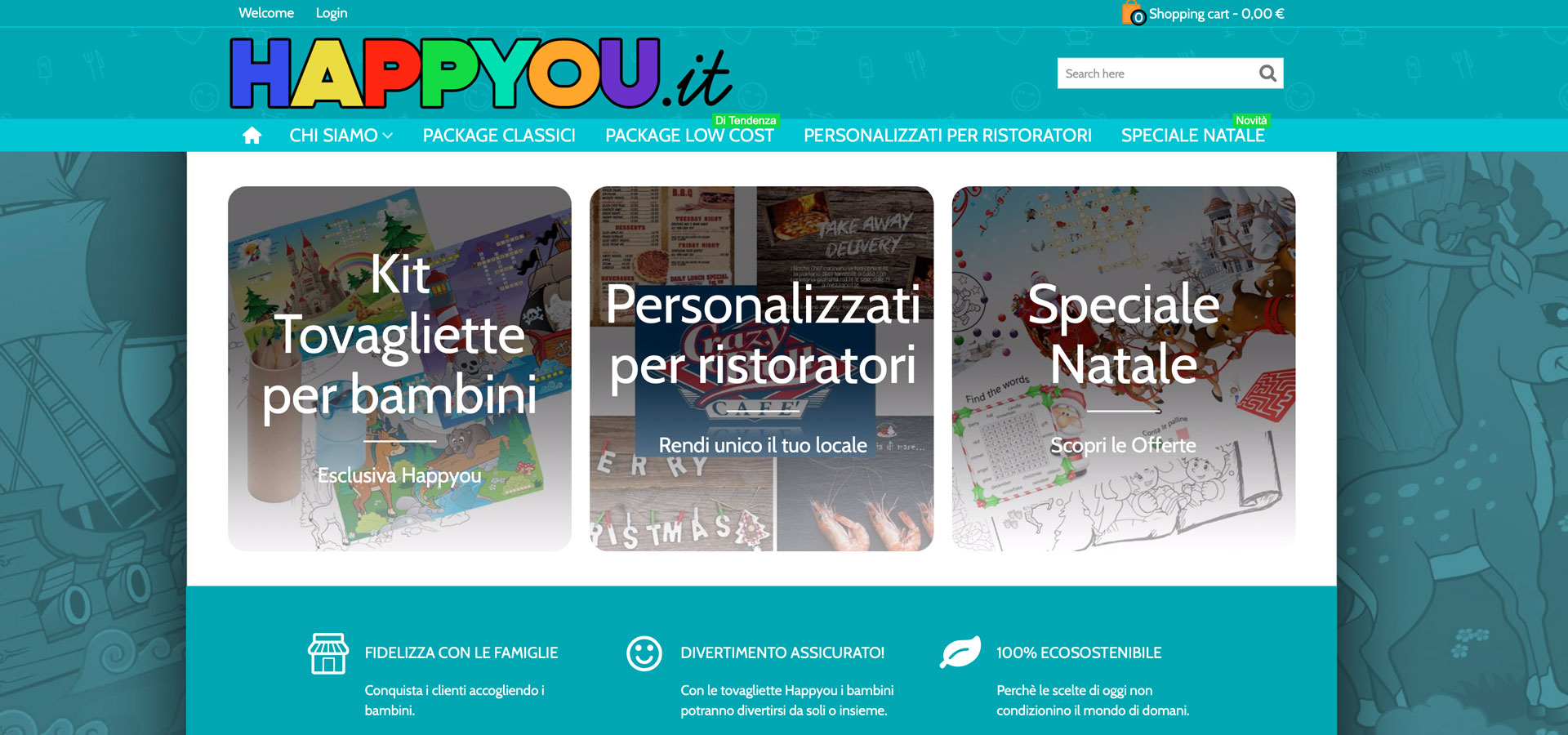 Progetto Happyou.it realizzato da Biagio Roggia