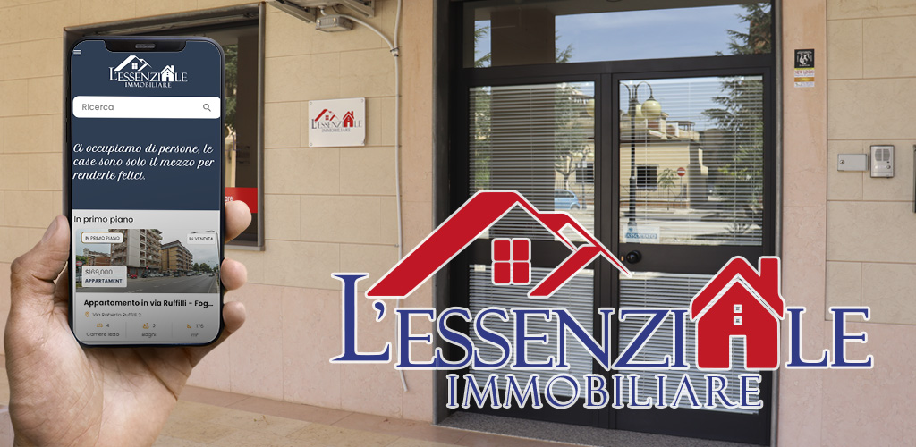 Progetto L'essenziale Immobiliare app realizzato da Biagio Roggia