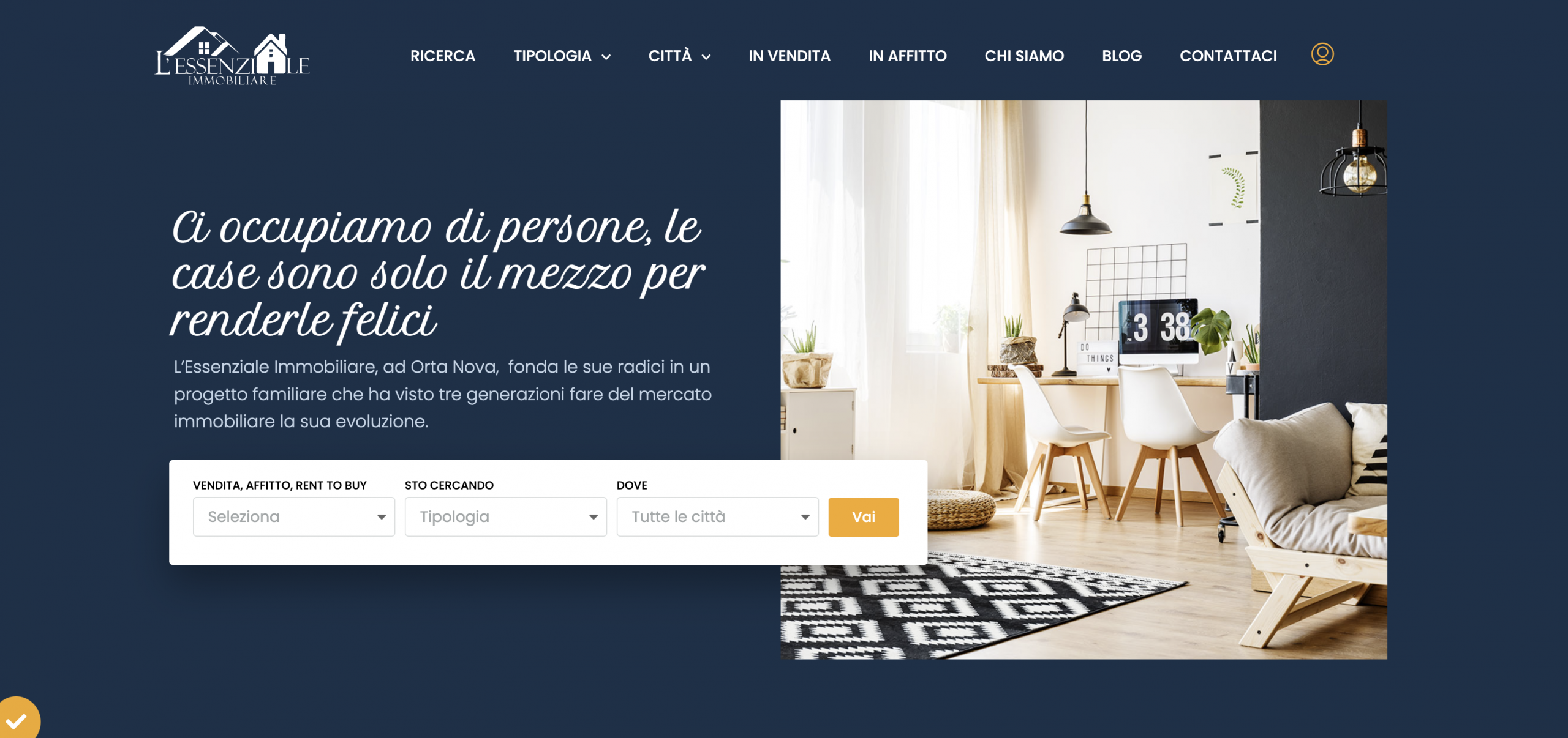 Progetto lessenzialeimmobiliare.it realizzato da Biagio Roggia