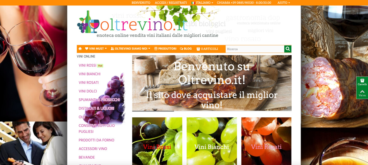 Progetto Oltrevino realizzato da Biagio Roggia