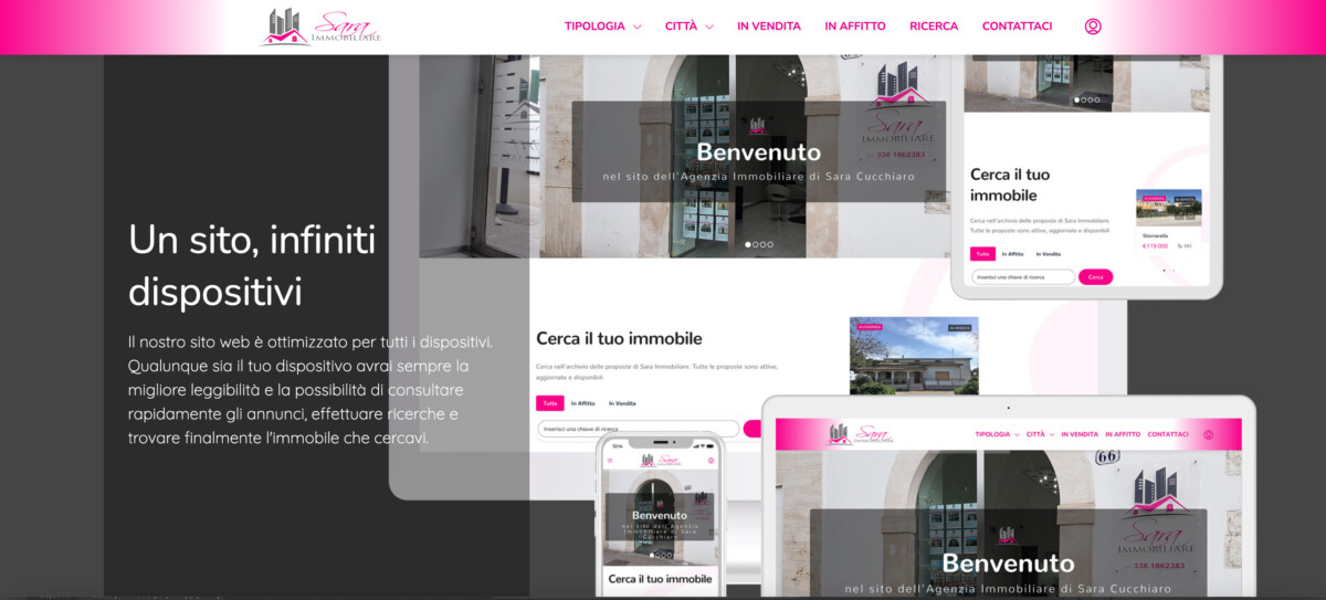 Progetto saracucchiaroimmobiliare.it realizzato da Biagio Roggia