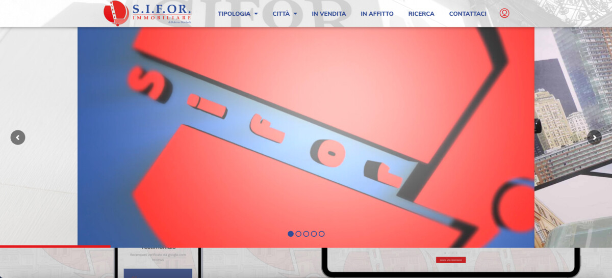 Progetto siforimmobiliare.it realizzato da Biagio Roggia