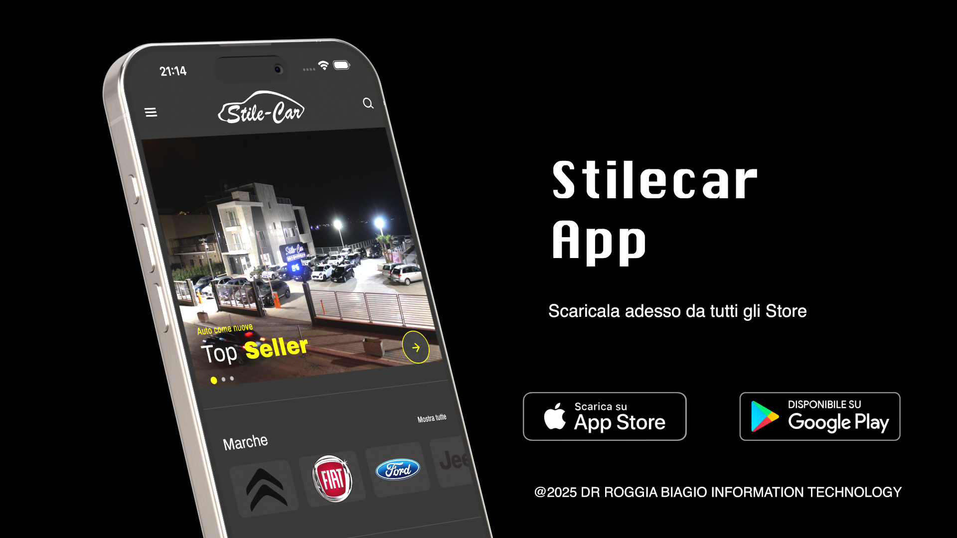 Progetto Stilecar app realizzato da Biagio Roggia