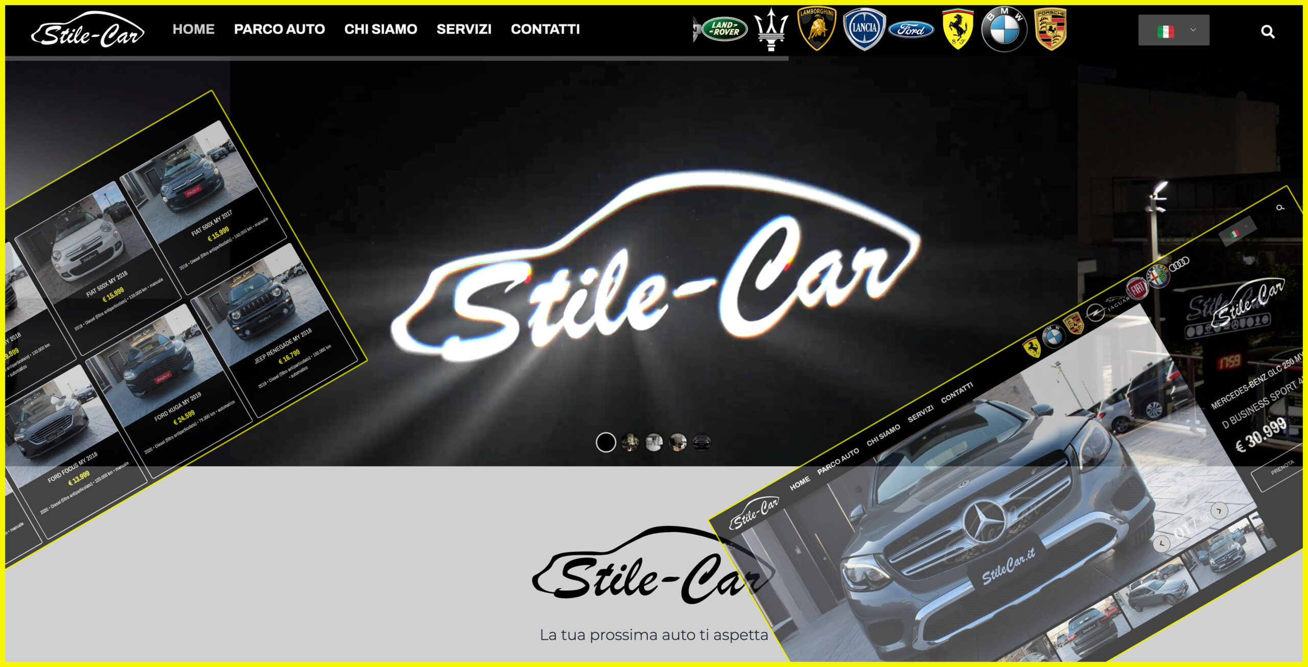 Progetto stilecar.it realizzato da Biagio Roggia