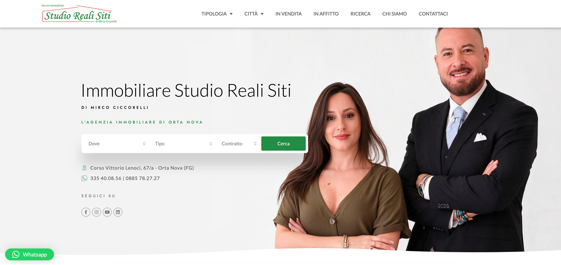 Progetto Studio Reali Siti realizzato da Biagio Roggia